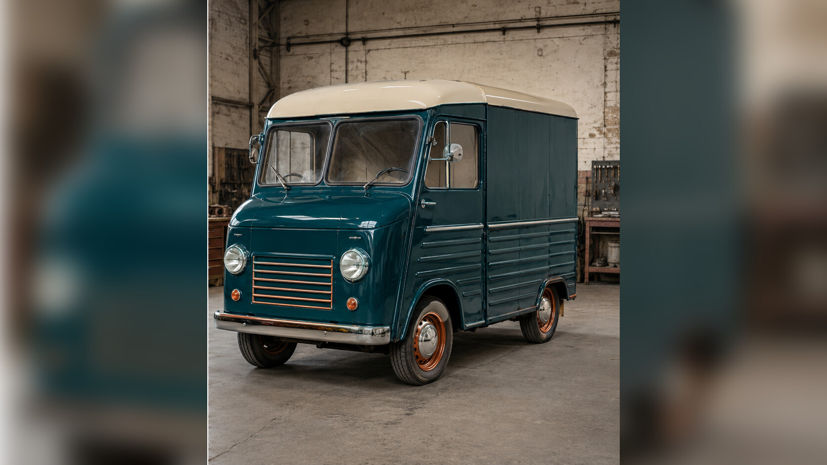 Comparaison d’un véhicule ancien avant et après restauration
